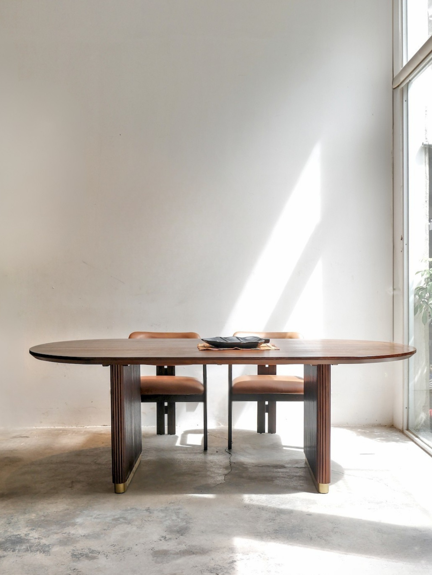 Oval Wooden Dining Table 76