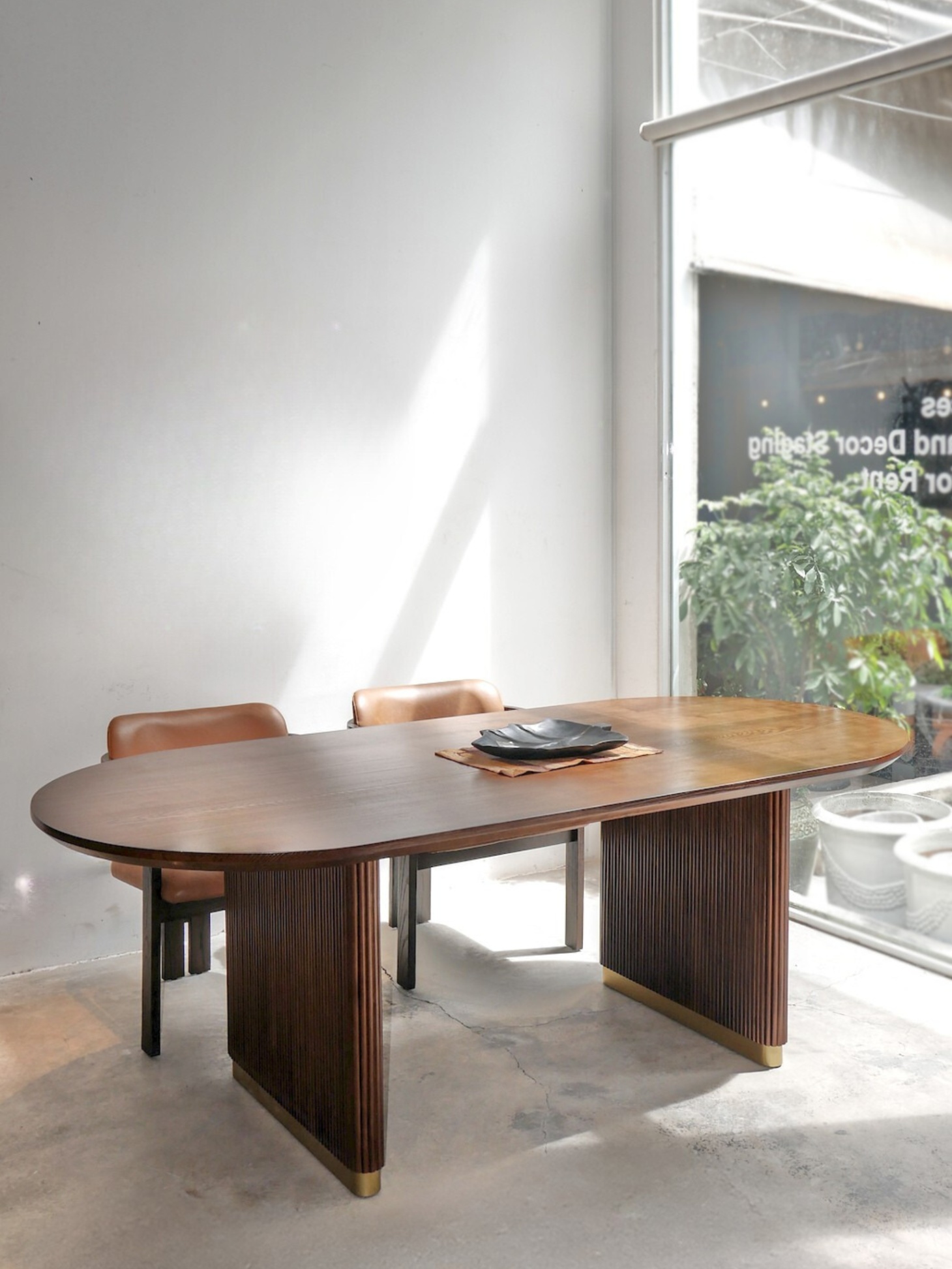 Oval Wooden Dining Table 76