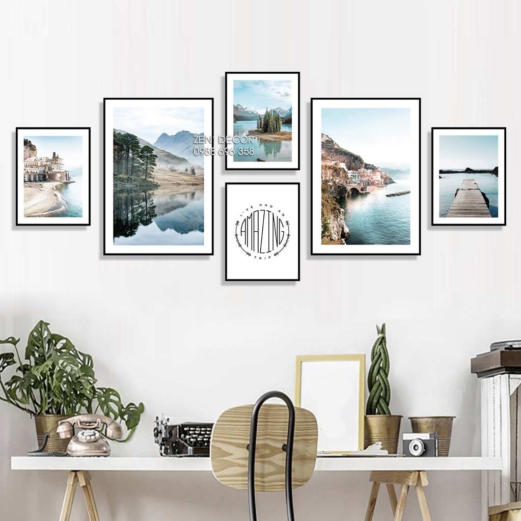 Bộ 6 tranh cảnh biển - SD08