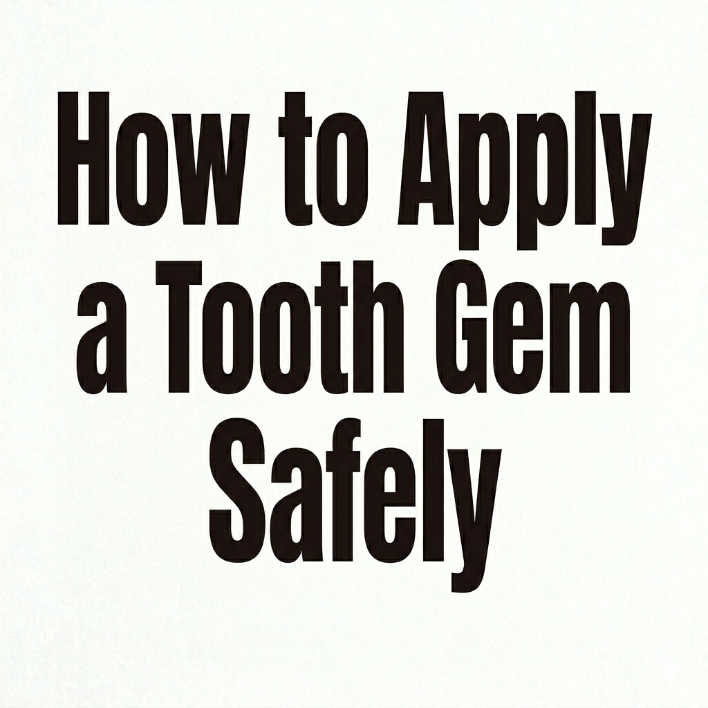 How to Apply a Tooth Gem Safely: 7 Steps for Lasting Sparkle
