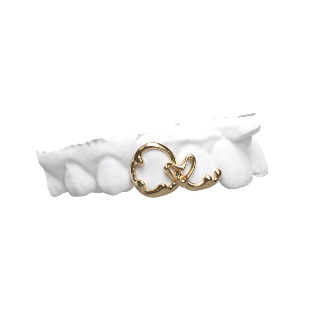 Gold Grillz Window Heart