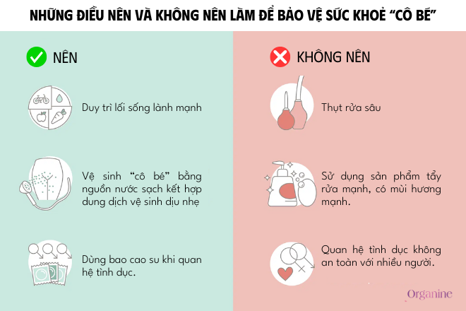 Không nên thụt rửa sâu vùng kín