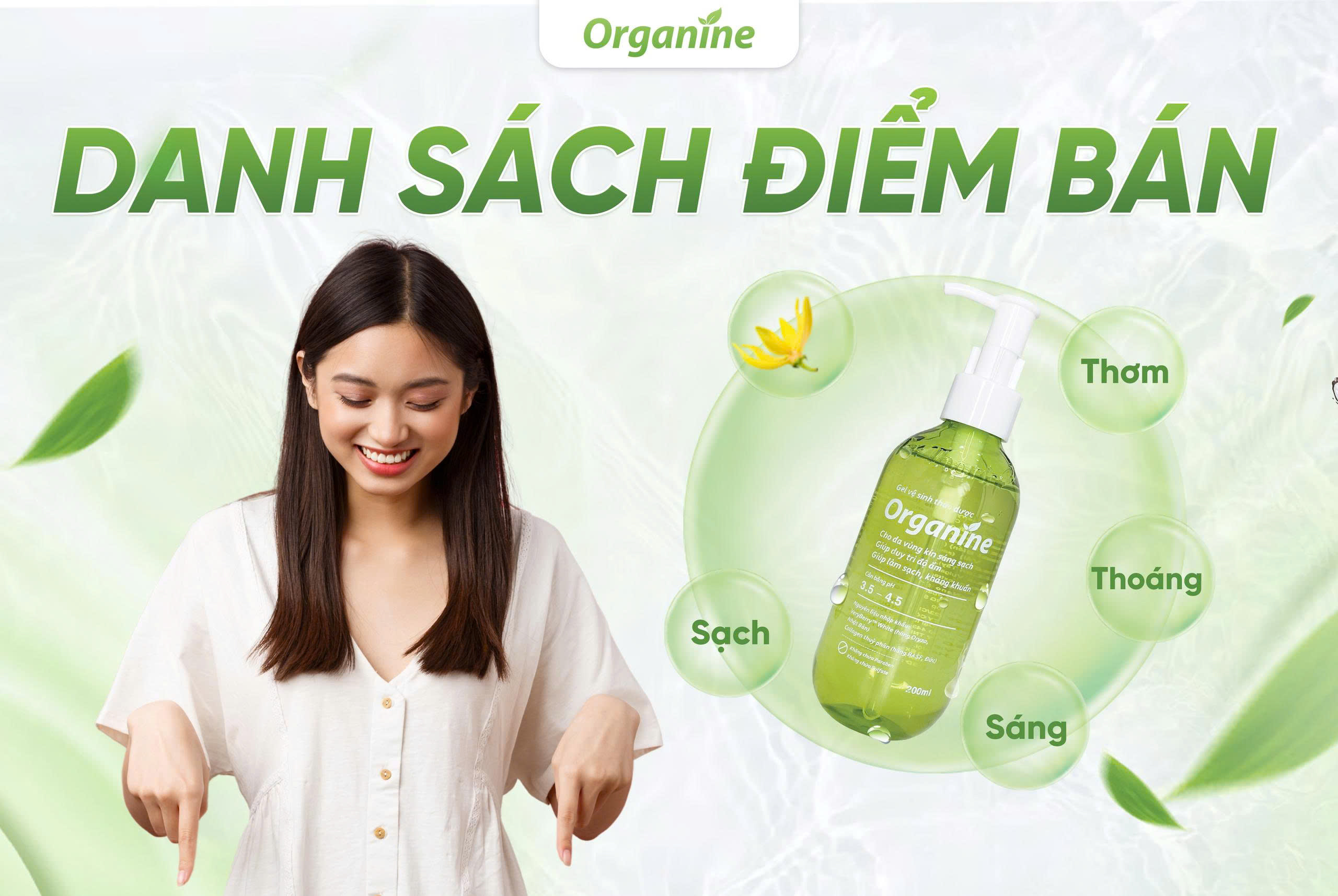 Danh sách điểm bán Organine