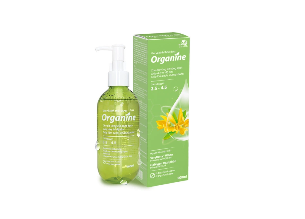 Organine hỗ trợ dưỡng sáng da, duy trì độ ẩm và kháng khuẩn cho vùng kín. Ảnh: Organine