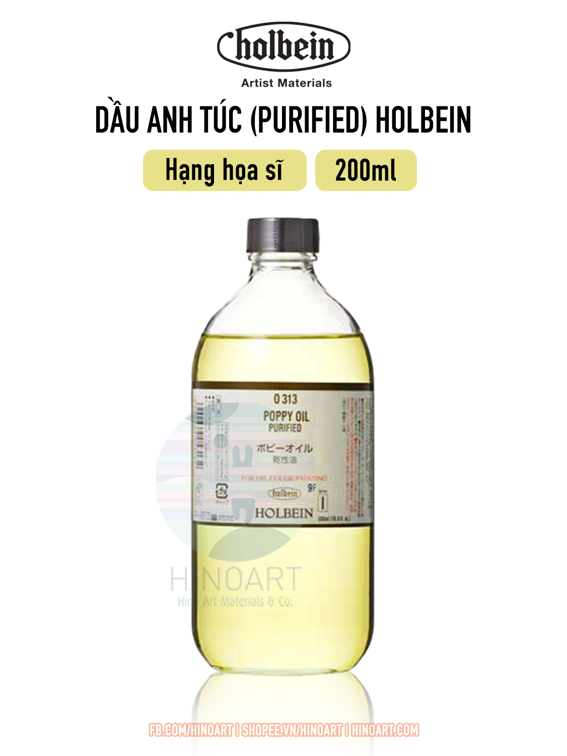 Dầu anh túc Holbein 200ml