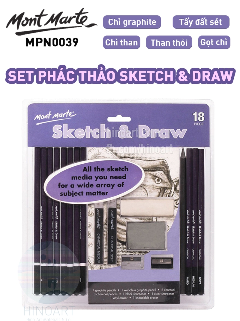 M.M. Sketch & Draw Set 18pce