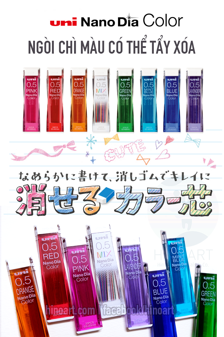 Uni Mechanical Pencil Lead 0.5 - Blue
