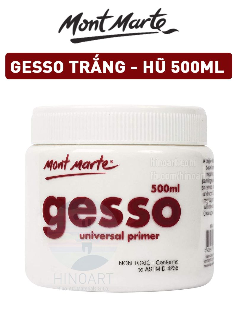 MM White Gesso Tub 500ml