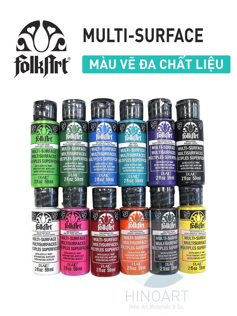 Màu acrylic FolkArt ® Multi-Surface đa chất liệu 59ml