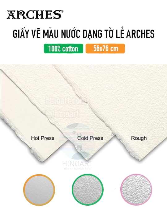 Arches Rough Natural White 300gsm 56x76cm