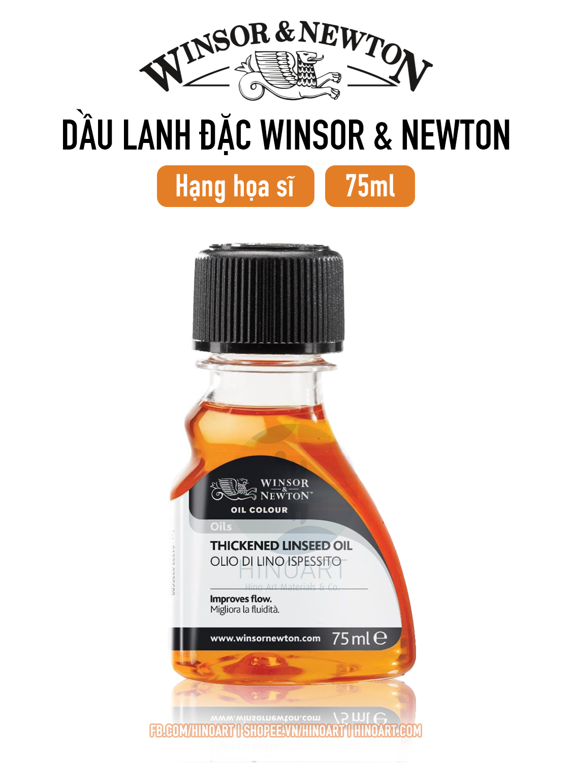 Dầu lanh đặc W&N 75ml