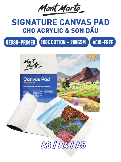 Mont Marte Canvas Pad tập 10 tờ A3