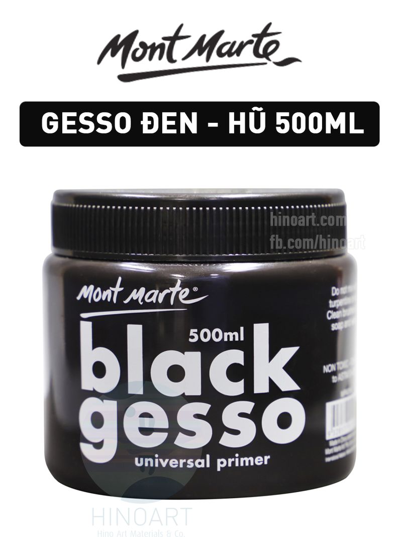 Gesso đen Mont Marte hũ 500ml