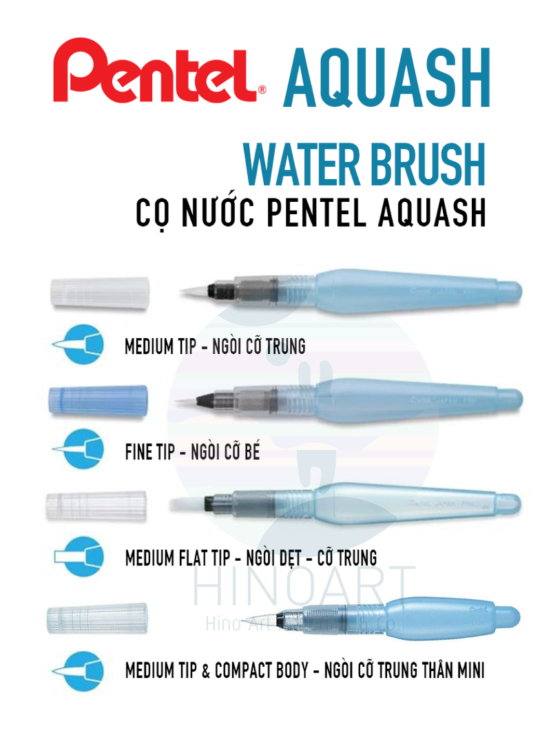 Cọ nước Pentel Aquash