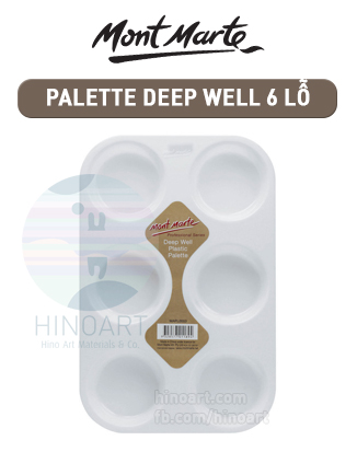 Palette nhựa Mont Marte Deep Well 6 ô