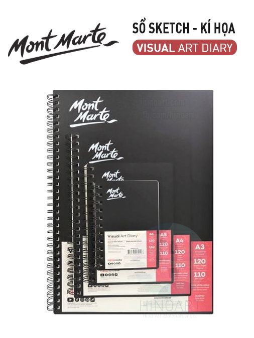 Sổ gáy xoắn Mont Marte Visual Art Diary