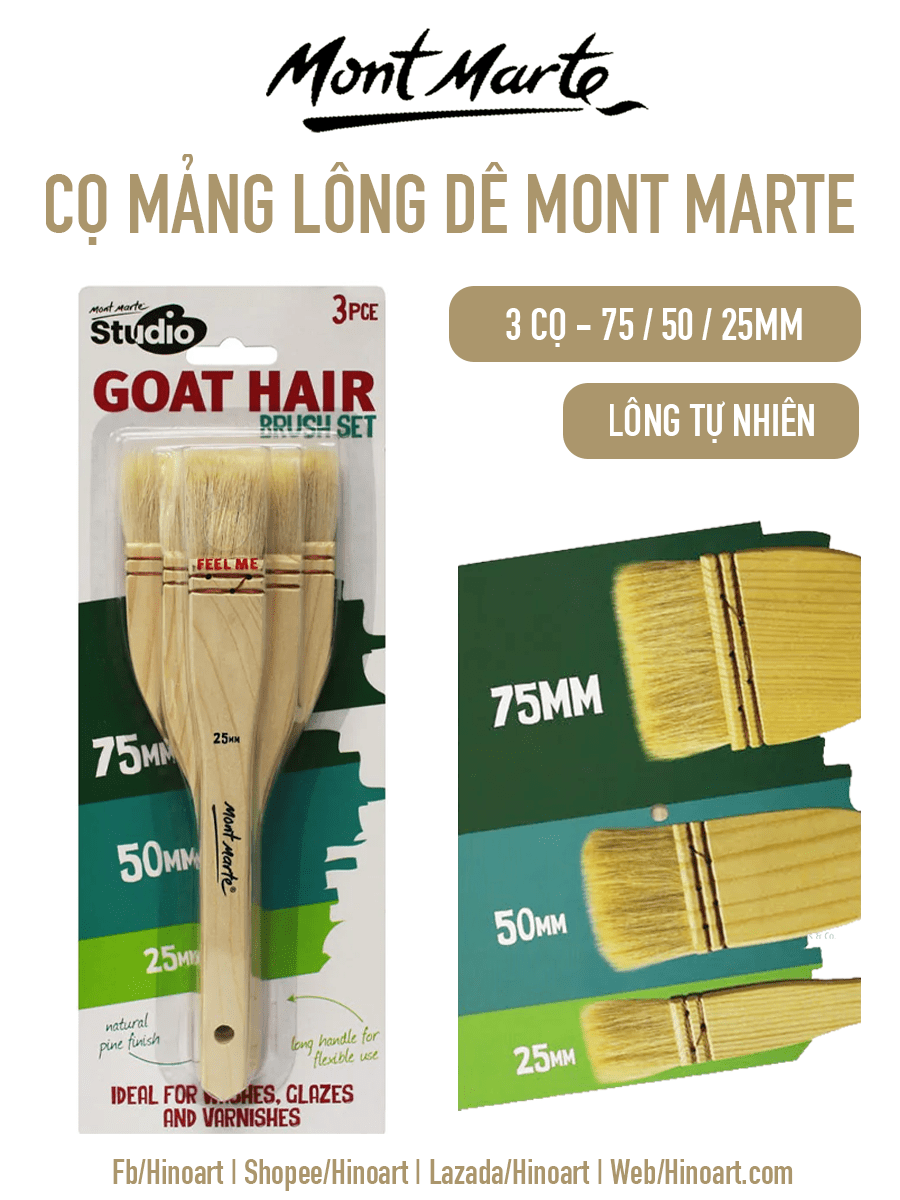 Cọ vẽ lông dê Mont Marte