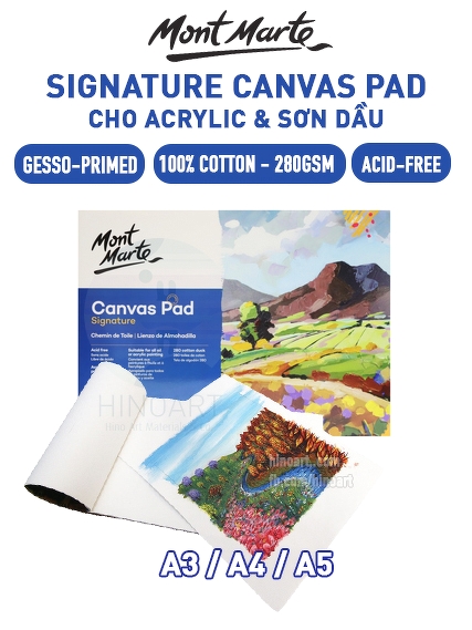 Mont Marte Canvas Pad tập 10 tờ