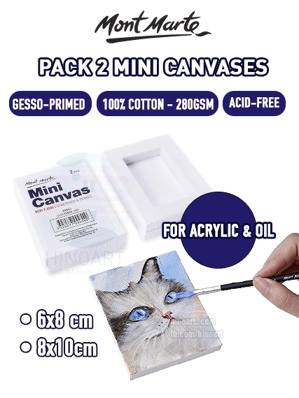 Toan vải Mont Marte Mini Canvas set 2 cái