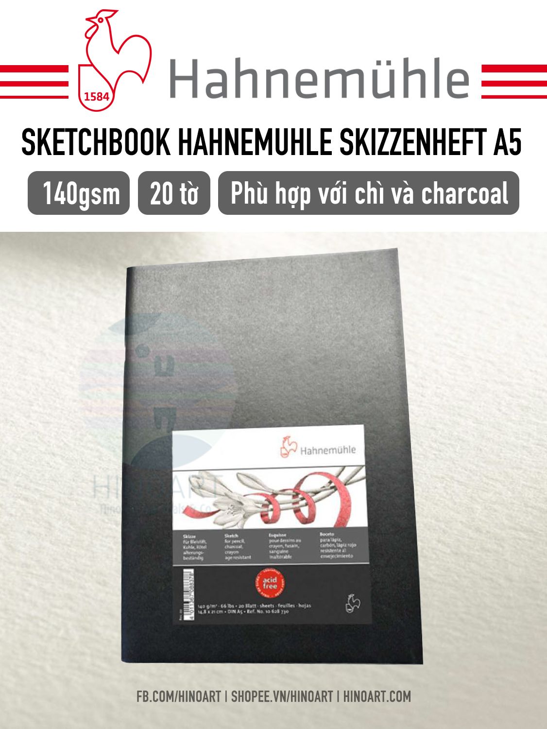 Sketchbook Hahnemuhle Skizzenheft A5