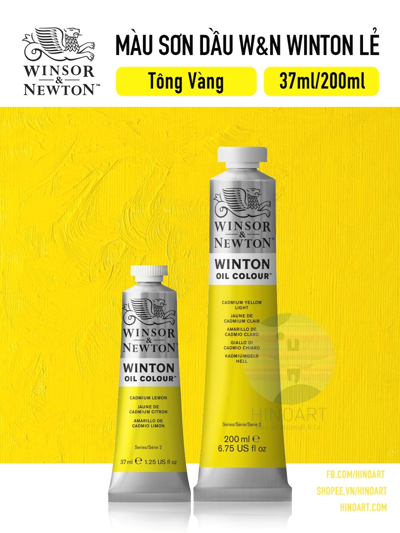 W&N Winton Oil Color WOC tông vàng