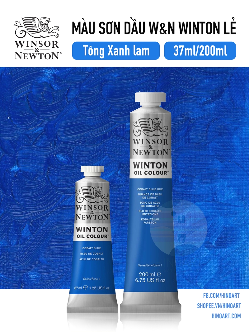 W&N Winton Oil Color WOC tông xanh lam