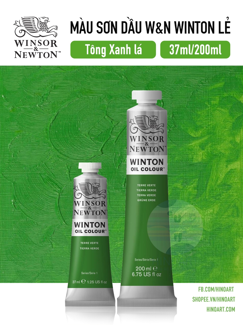 W&N Winton Oil Color WOC tông xanh lá