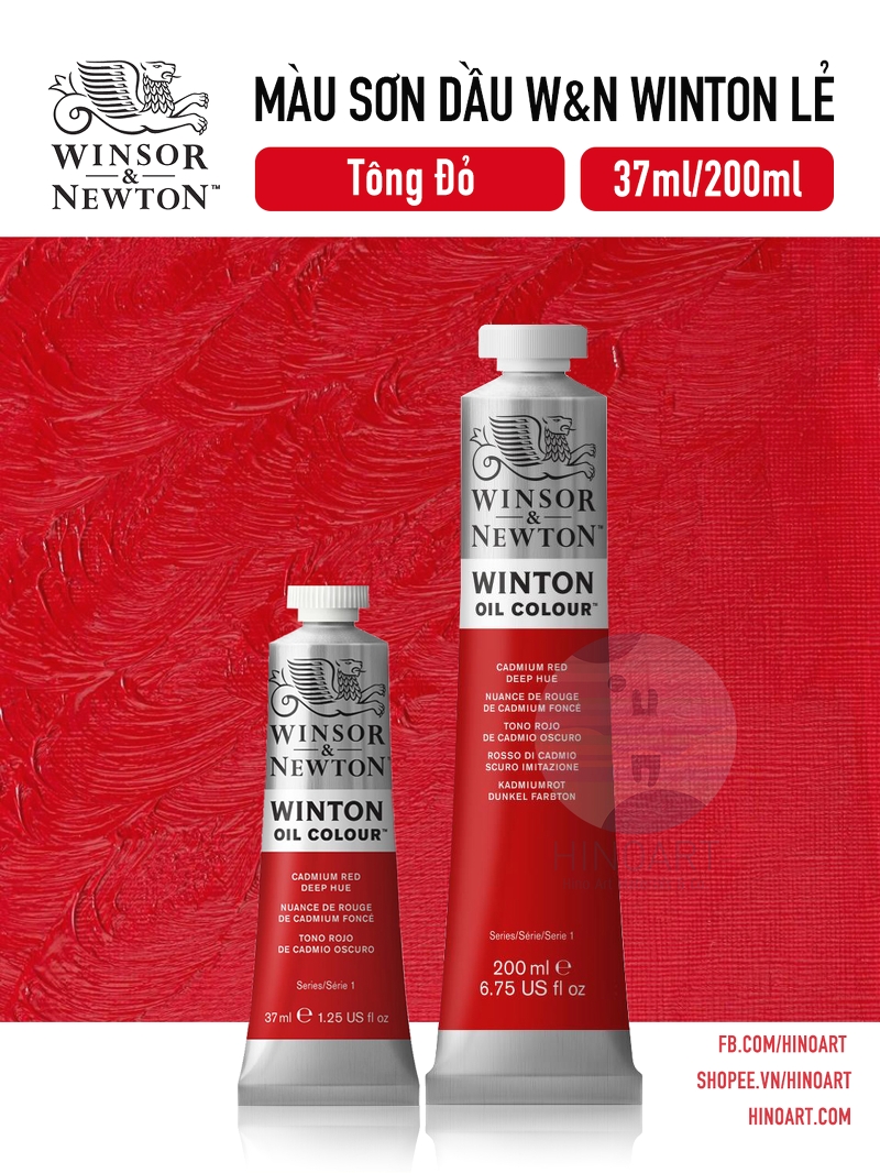 W&N Winton Oil Color WOC tông đỏ