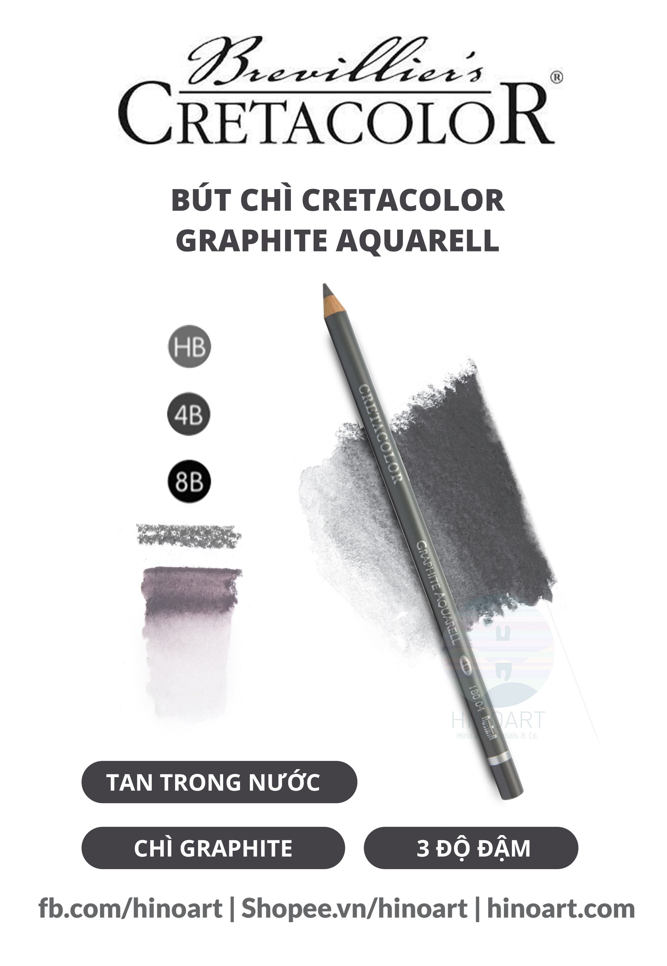 Chì tan trong nước Cretacolor Aquarell