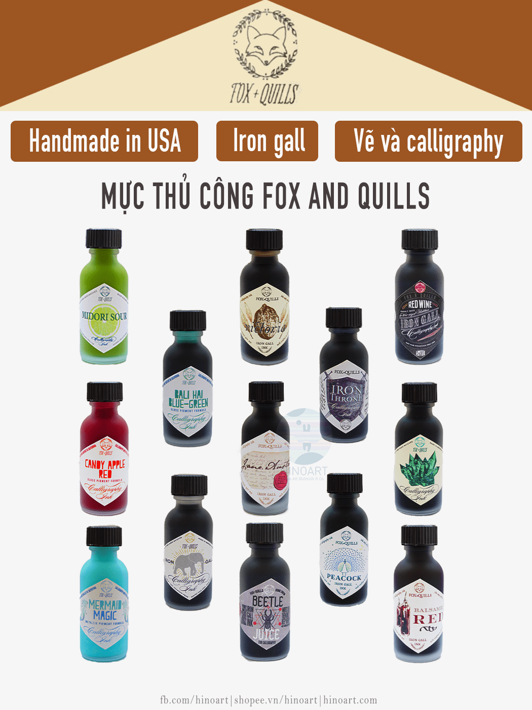 Mực Fox and Quills 30ml