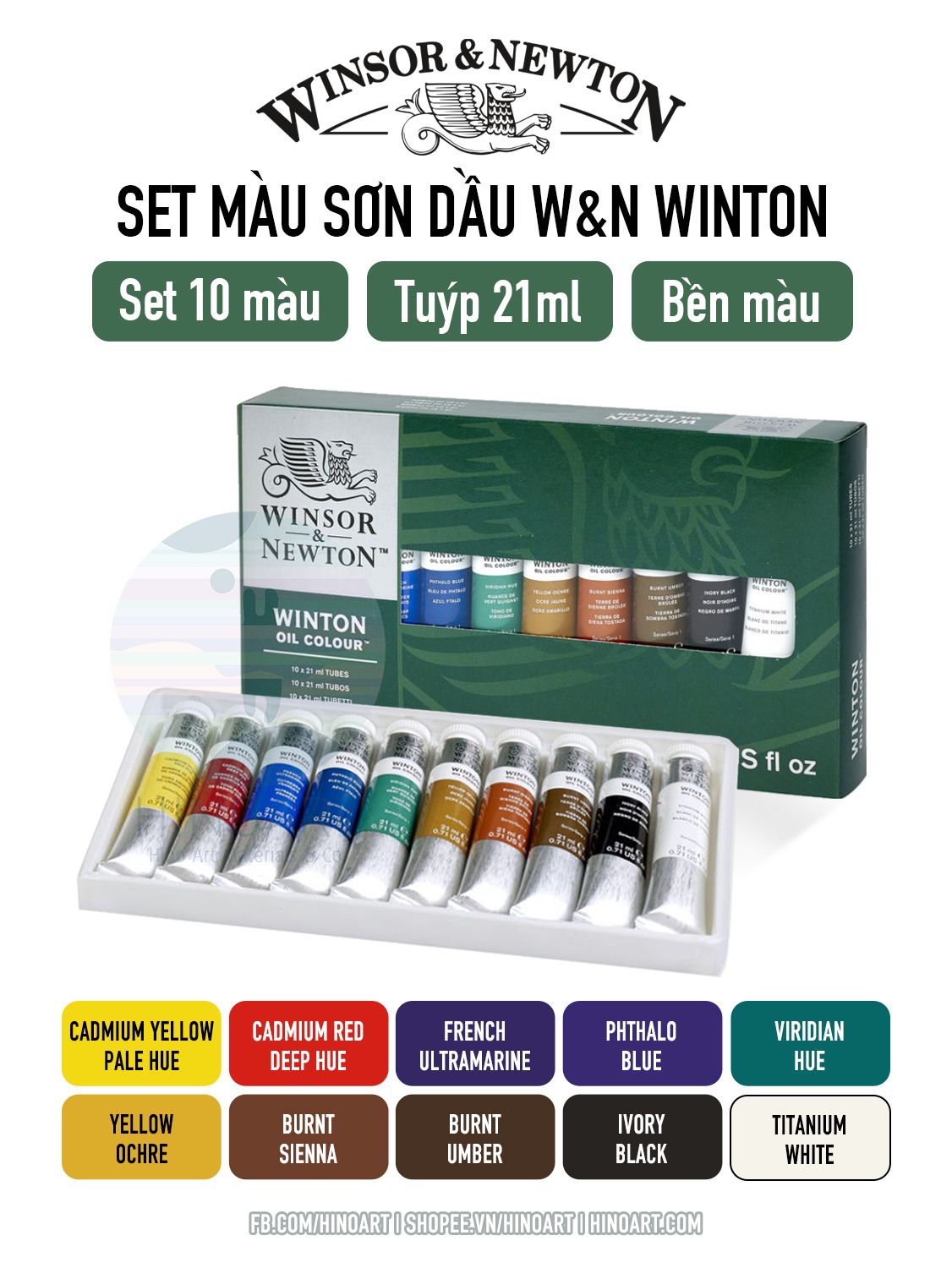 W&N WINTON Oil Colours set