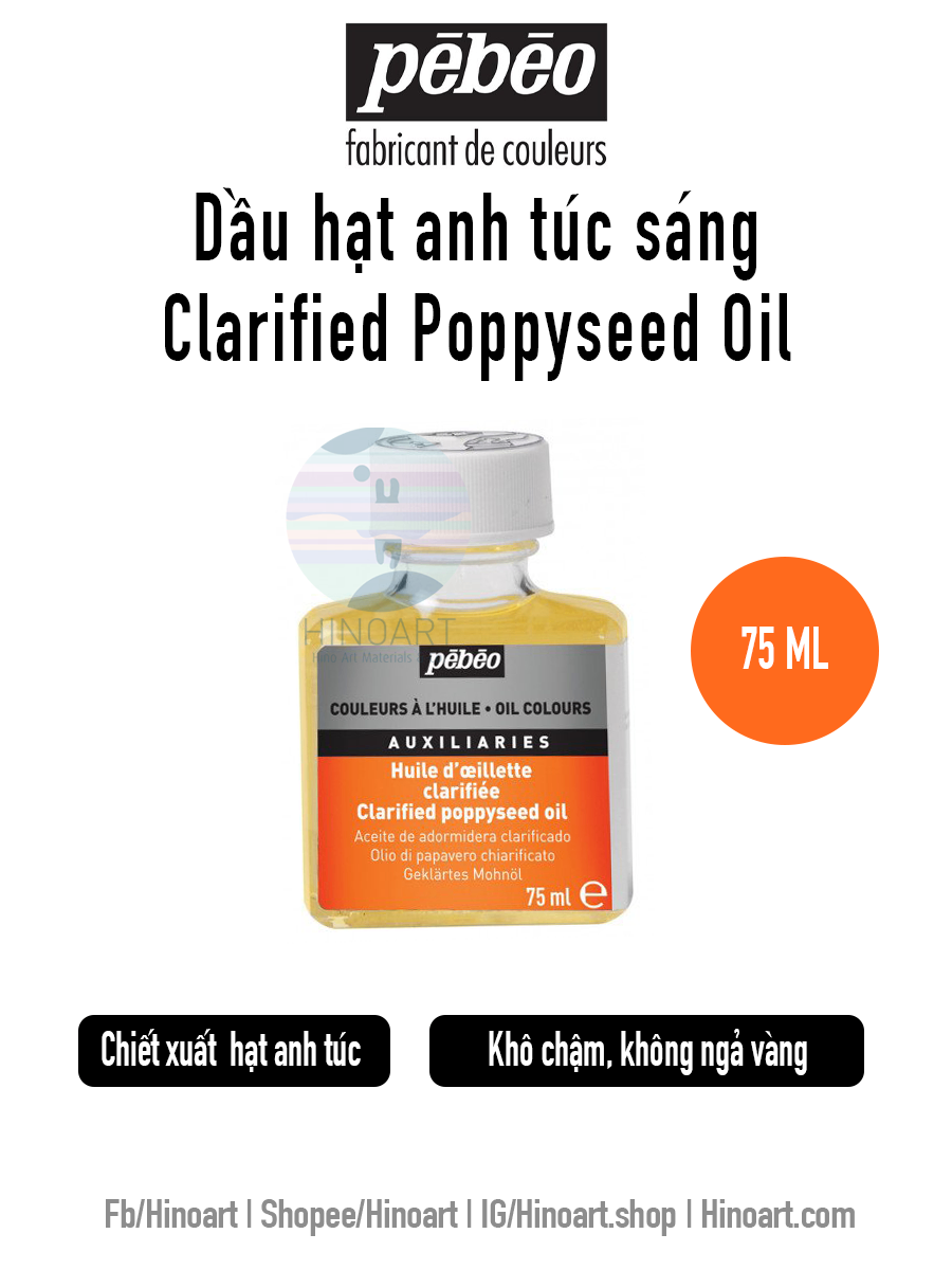 Pebeo Clarified Poppysees Oil 75ml