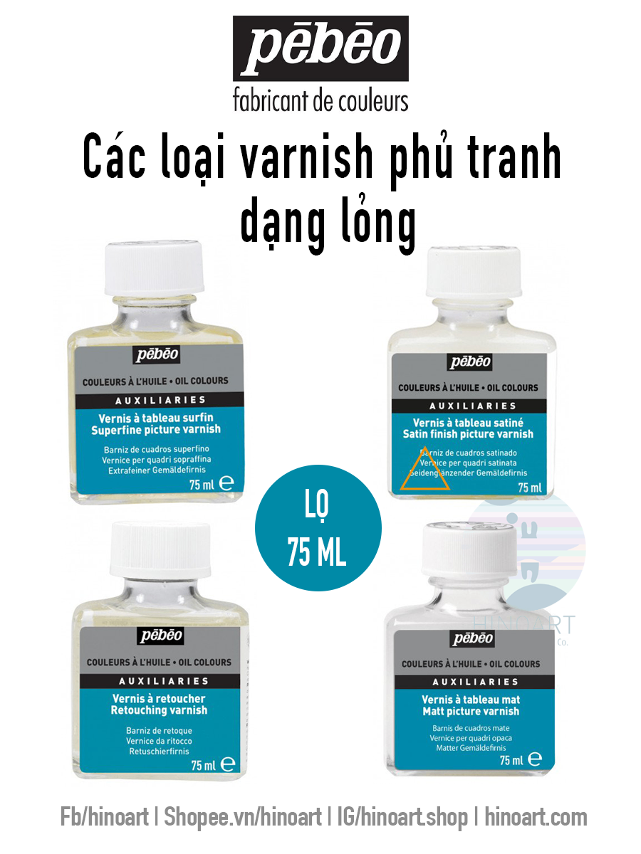 Véc ni bảo vệ tranh Pebeo Varnish