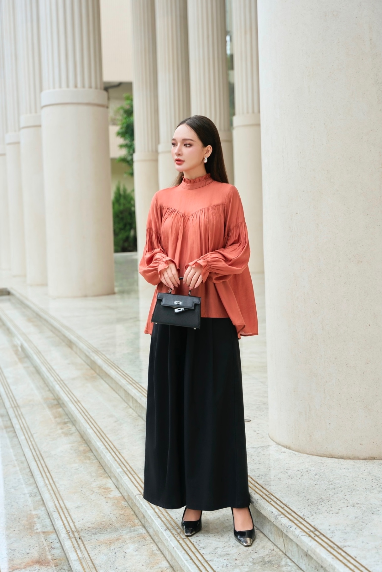 Quần đũi xếp ly