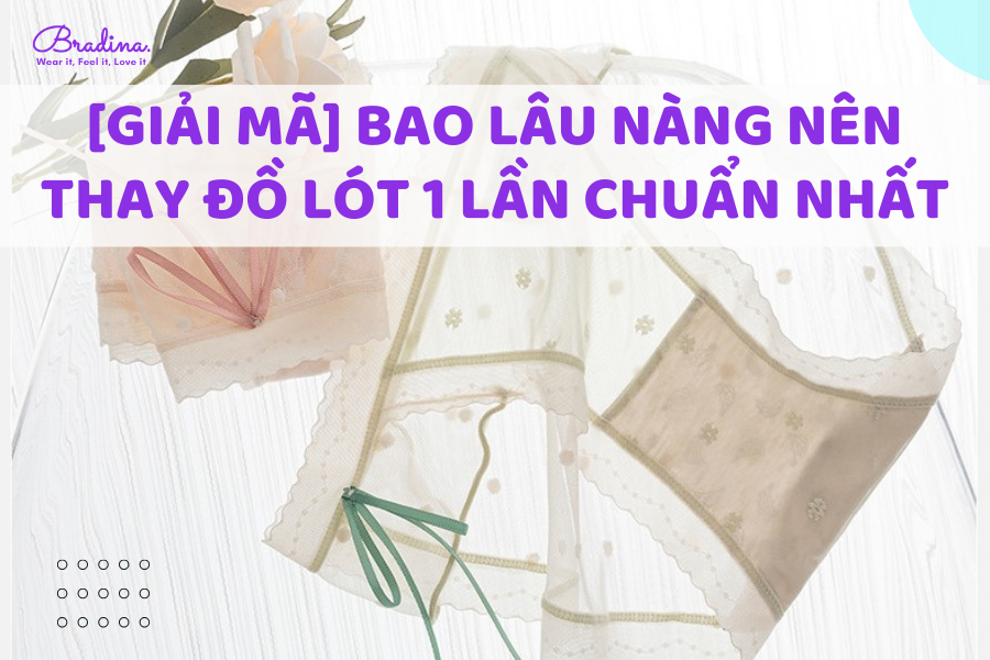 [GIẢI MÃ] Bao lâu nàng nên thay đồ lót 1 lần chuẩn nhất