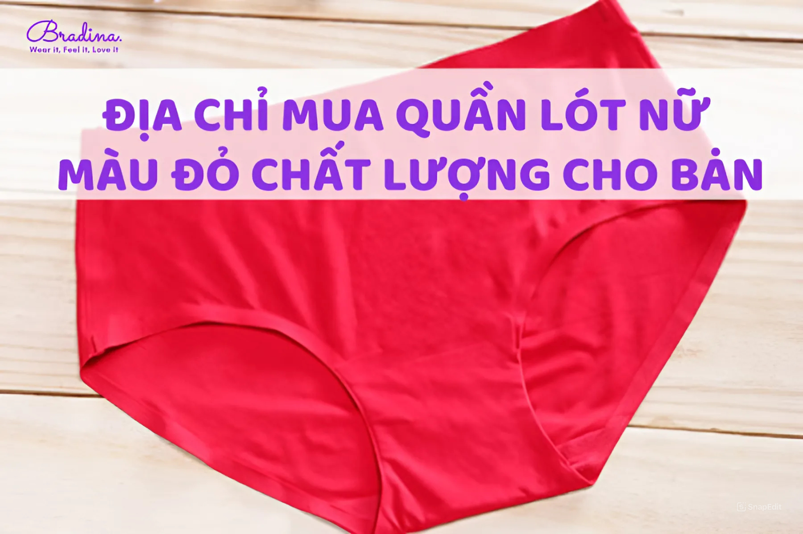 7 Địa chỉ mua quần lót nữ màu đỏ chất lượng cho bạn