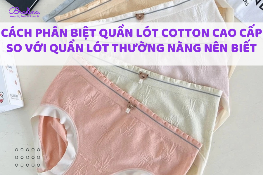 Cách phân biệt quần lót cotton cao cấp so với quần lót thường nàng nên biết