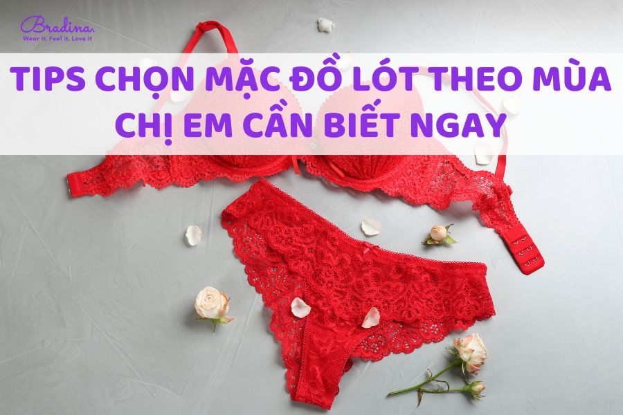 Tips chọn mặc đồ lót theo mùa chị em cần biết ngay