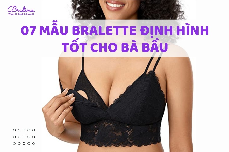 07 mẫu áo bralette cho bà bầu bền đẹp