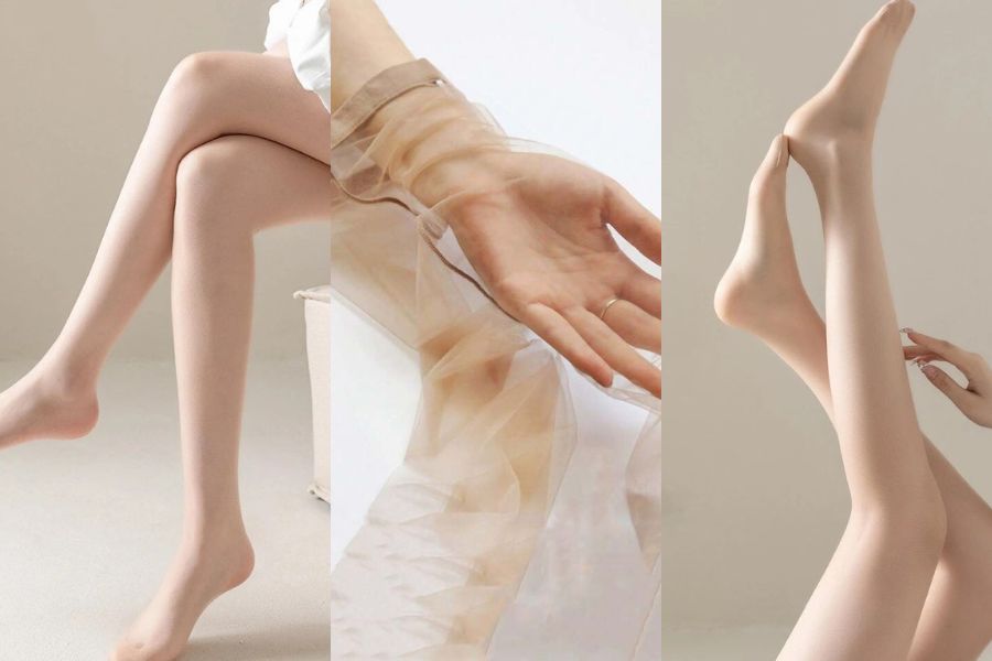 Quần tất nữ da chân