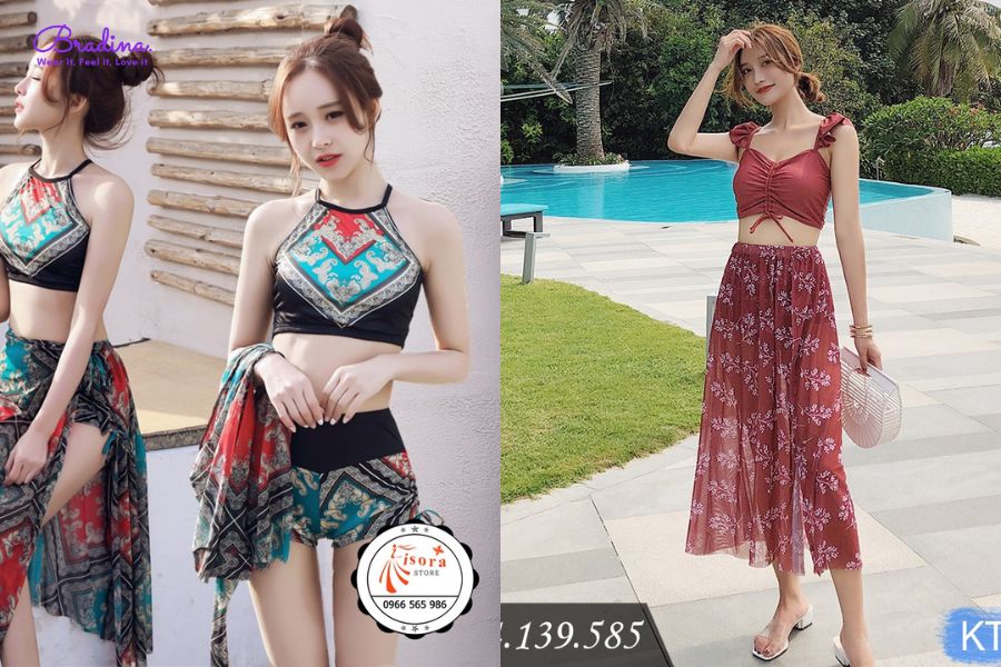 ISORA và Đậu đỏ là shop bikini đi biển đẹp Hà Nội