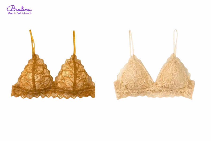 Áo lót nữ bralette màu vàng trẻ trung, năng động