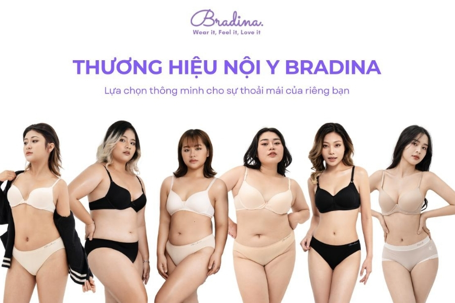 Thương hiệu đồ lót nữ Việt Nam Bradina - Đồ lót nữ hàng ngày chất lượng