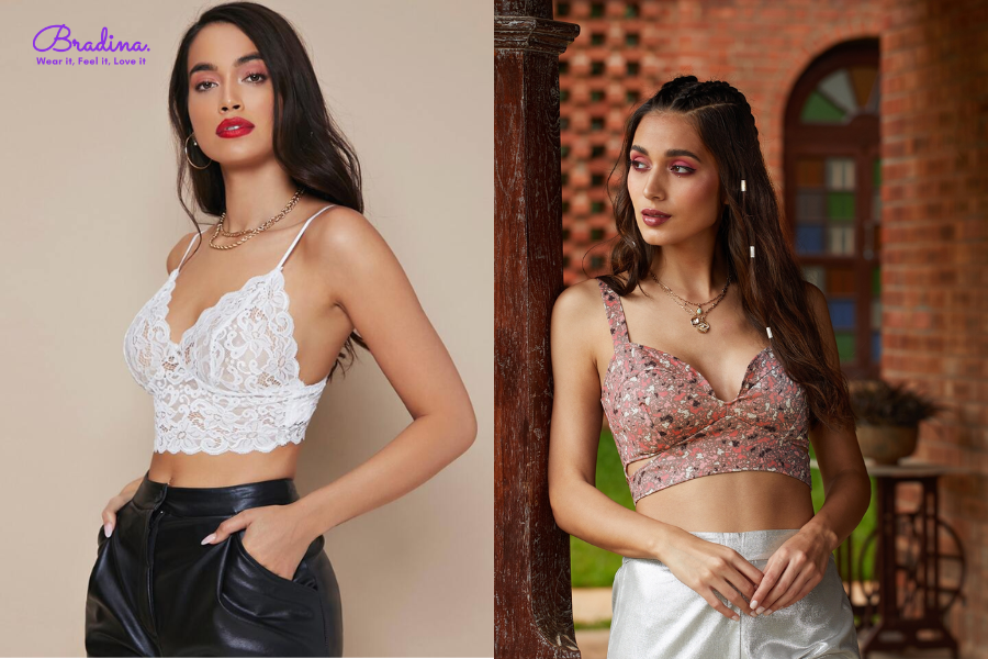 Bralette crop top đi biển