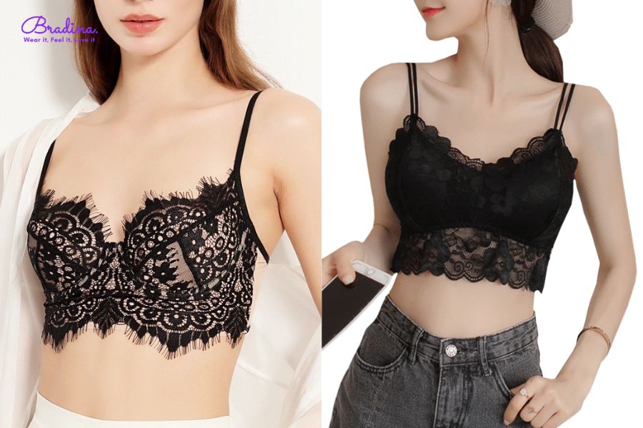 Bralette ren là kiểu áo lót không có gọng và chất liệu để tạo nên sản phẩm là ren