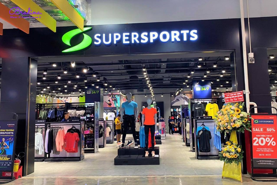 Shop bán quần áo lót nữ thể thao Supersports