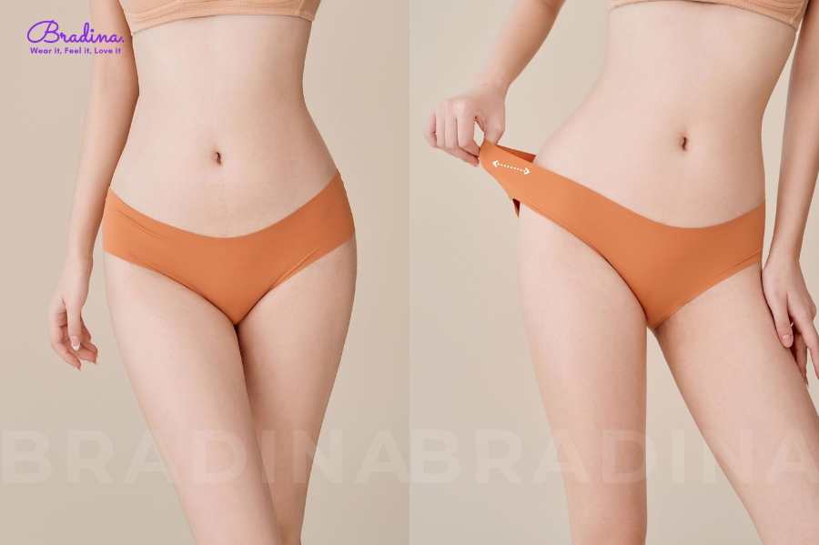 Quần lót không đường may dáng bikini là lựa chọn lý tưởng cho mùa đông