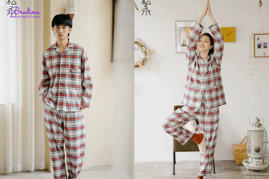 Đồ ngủ thiết kế họa tiết caro Yamo