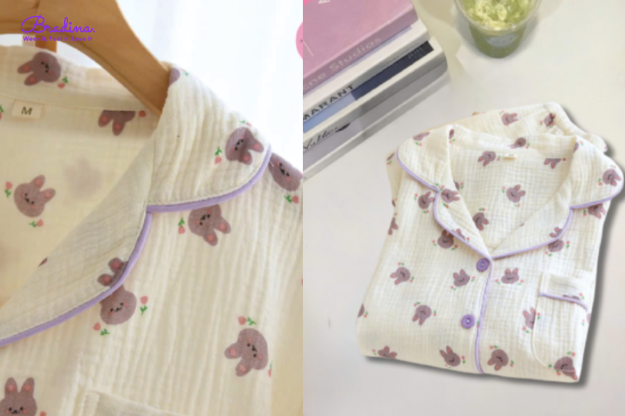 Đồ ngủ in hình hoạt hình Doliestore