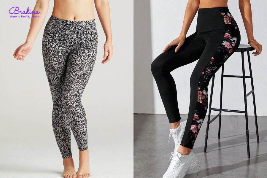 Quần legging in họa tiết
